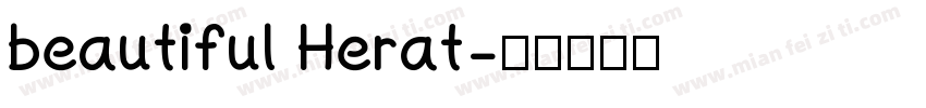 beautiful Herat字体转换